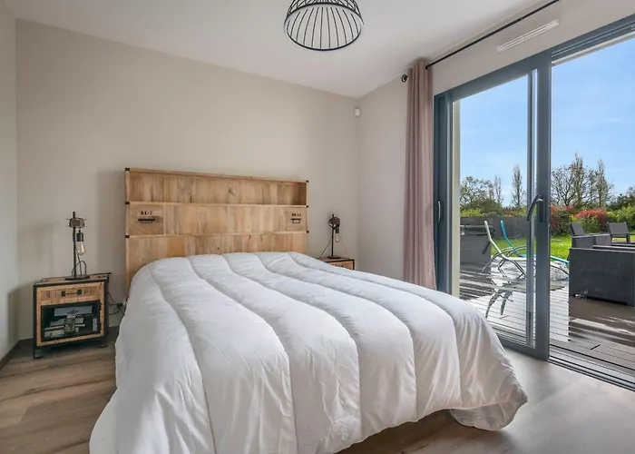 Maison Familiale Avec Jacuzzi A 別荘 ポルニック